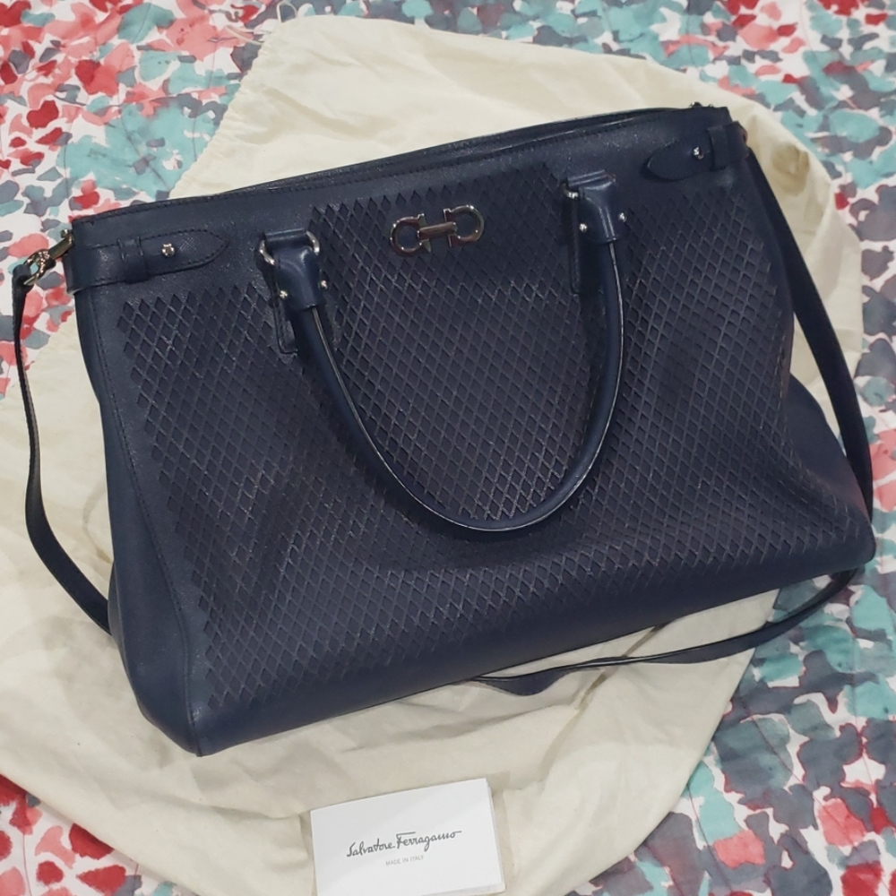 Rare PERFECT condition Large Ferragamo Batik